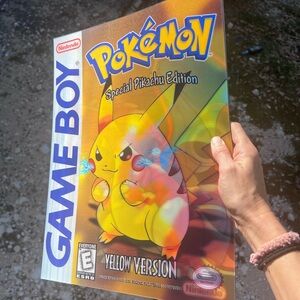 Nintendo Pokémon Yellow Special Pikachu Edition 3D Holographic Lenticular Poster